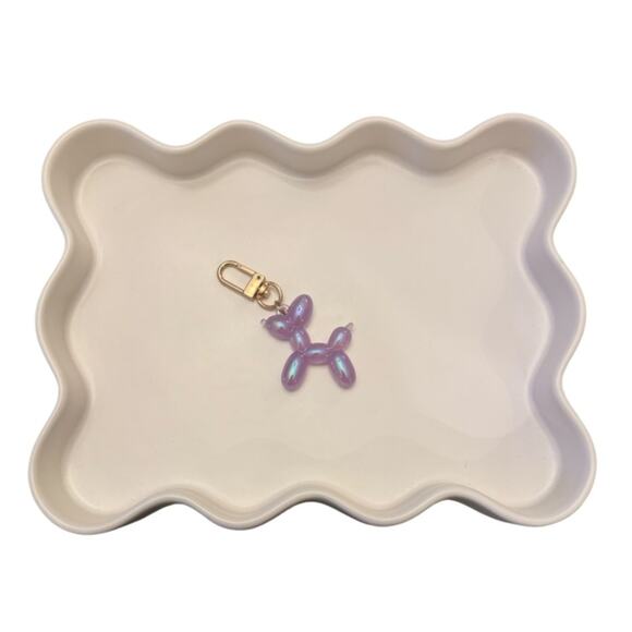 unbranded Accessories - Purple Iridescent Balloon Dog Keychain Charm